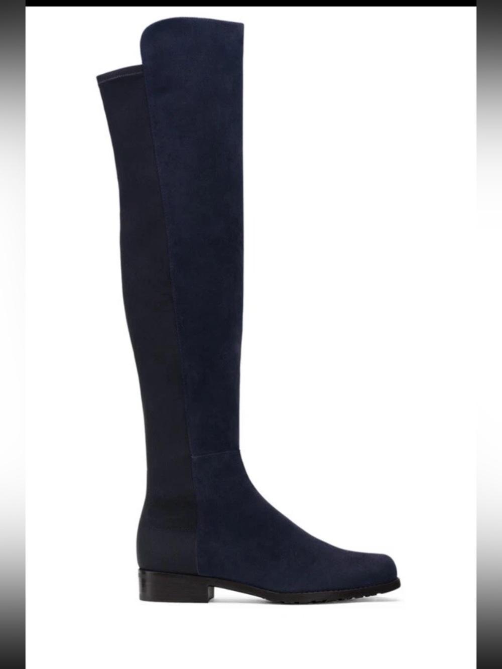 Stuart Weitzman 50 50 Reserve Over The Knee Nice Blue Suede Navy Boot